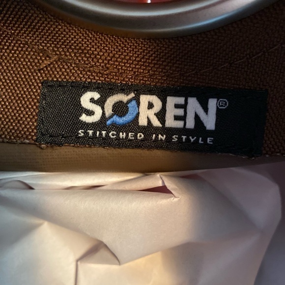 4 for $20 SALE! Union Pacific Embroidered Canvas Market Tote, Brown, OS - Picture 7 of 10